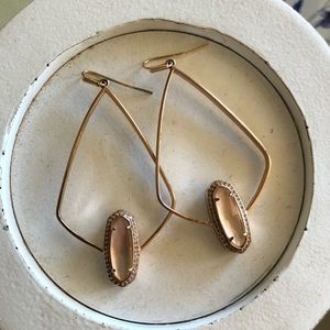 Kendra Scott rose gold earrings